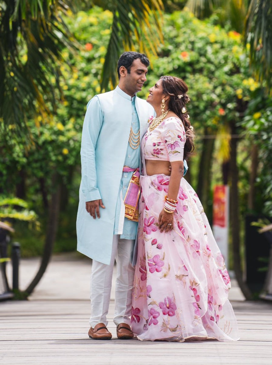 Hibiscus bridal lehenga – Picchika